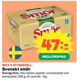 Arla - Svenskt smör