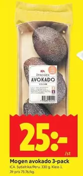 Mogen avokado 3-pack