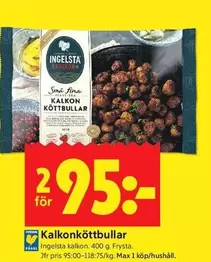 Ingelsta kalkon - Kalkonköttbullar
