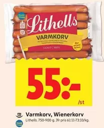 Lithells - Varmkorv, Wienerkorv