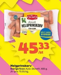 Scan - Helgprinskorv