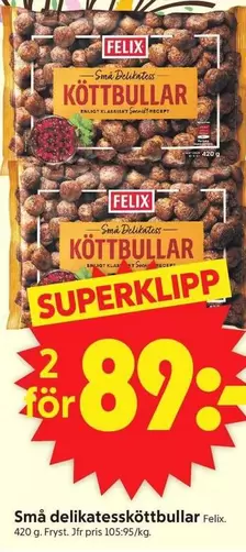Felix - Små delikatessköttbullar