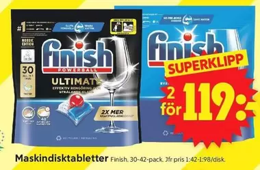 Finish - Maskindisk tabletter