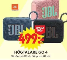 JBL - HÖGTALARE GO 4