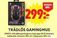 DM370 Trådlös Gamingmus