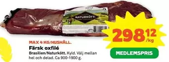 Naturkött - Färsk oxfilé