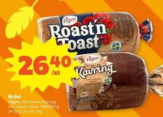 Pågen - Rösti'n toast och Kavring