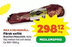 Naturkött - Färsk oxfilé