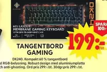 DK240 60% LAYOUT MEMBRANE GAMING KEYBOARD