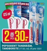 Pepsodent - TANDKRÄM, TANDBORSTE