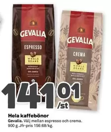 gevalia - Hela kaffebönor