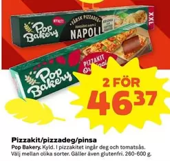 Pop bakery - Pizzakit/pizzadeg/pinsa