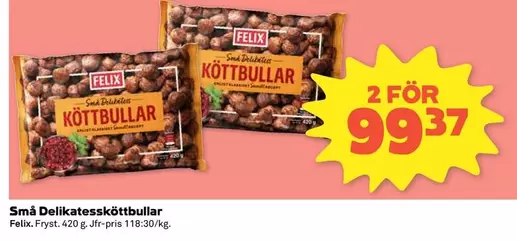 Felix - Små Delikatessköttbullar