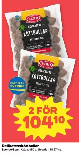 Scan - Delikatessköttbullar