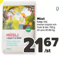 Coop - Müsli Frukt & Bär