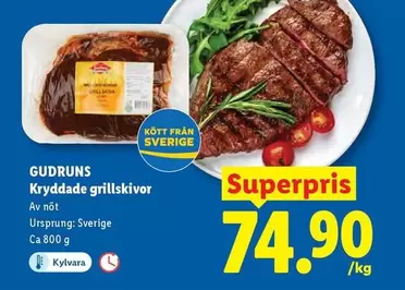 Kryddade grillskivor