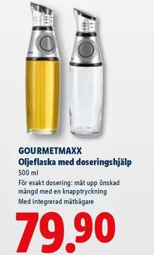 Oljeflaska med doseringshjälp