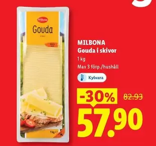 Milbona - Gouda i skivor