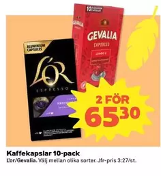 gevalia - Kaffekapslar 10-pack