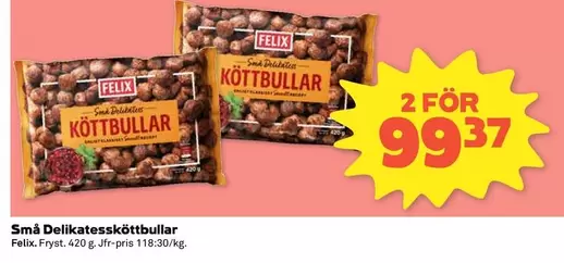 Felix - Små Delikatessköttbullar