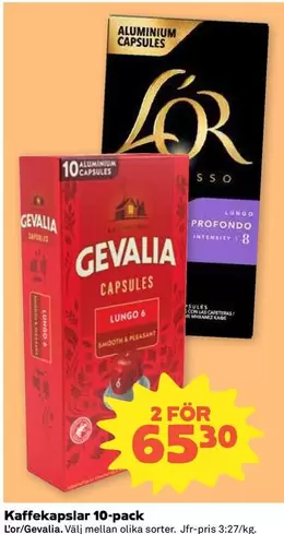 gevalia - Kaffekapslar