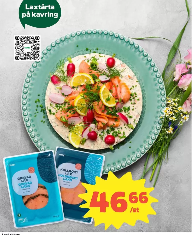 Coop - Laxtårta på kavring