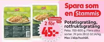 Peka - Potatisgratäng, rotfruktsgratäng