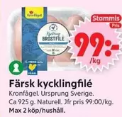 Kronfågel - Färsk kycklingfilé