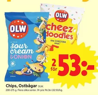 OLW - Chips, Ostbågar