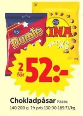 Fazer - Chokladpåsar