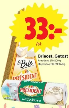 president - Brieost, Getost