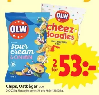 OLW - Chips, Ostbågar