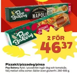 Pop bakery - Pizzakit/pizzadeg/pinsa