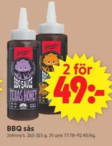 Johnny's - BBQ sås Texas Honey