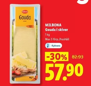 Milbona - Gouda i skivor