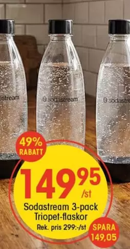 sodastream - Sodastream 3-pack Triopet-flaskor