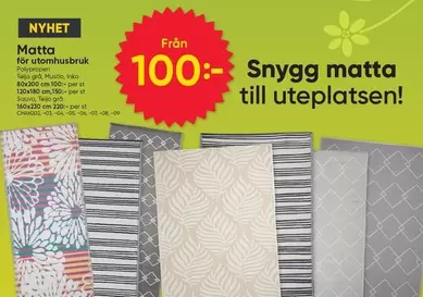 Matta för utomhusbruk