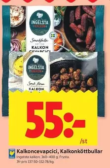 Ingelsta kalkon - Kalkonvapcici, Kalkonköttbullar