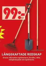 Långskaftade redskap