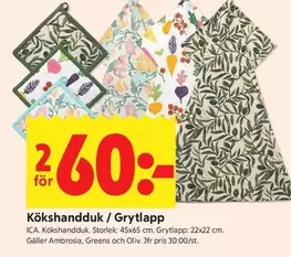 Kökshandduk / Grytlapp