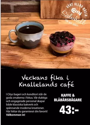 Favorit - Kaffe & Blåbärsbägare