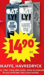 Oatly - OAT DRINK, IKaffe