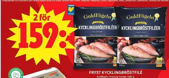 Guldfågeln - KYCKLINGBRÖSTFILÉER