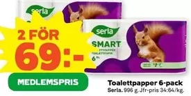 Serla - Toalettpapper 6-pack