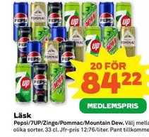 Pepsi - /7UP/Zingo/Pommac/Mountain Dew