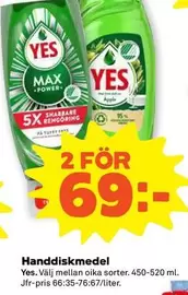 Yes - Handdiskmedel