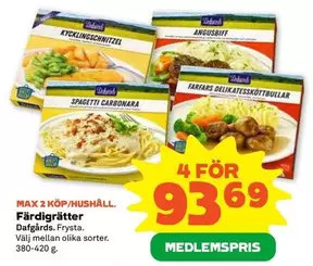 Findus - Färdigrätter