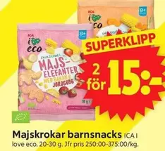 Majskrokar barnsnacks