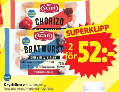 Scan - Kryddkorv . 180-300 g