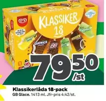 GB Glace - Klassikerlåda 18-pack